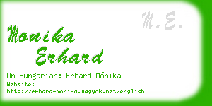 monika erhard business card